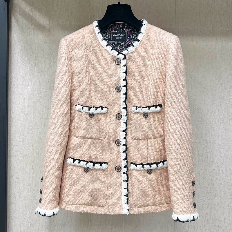 Early autumn suit, coat, skirt, thin mid-skirt, high-end tweed celebrity top, skirt, women's clothing