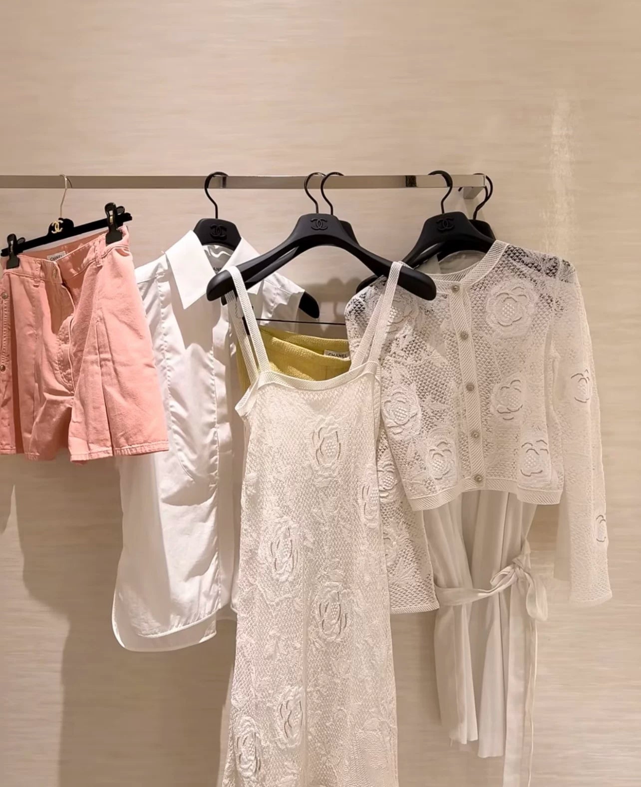 Spring and summer 26ss June CHRIS lace hollow coat, camellia lace cardigan, spring and summer temperament knitted sweater