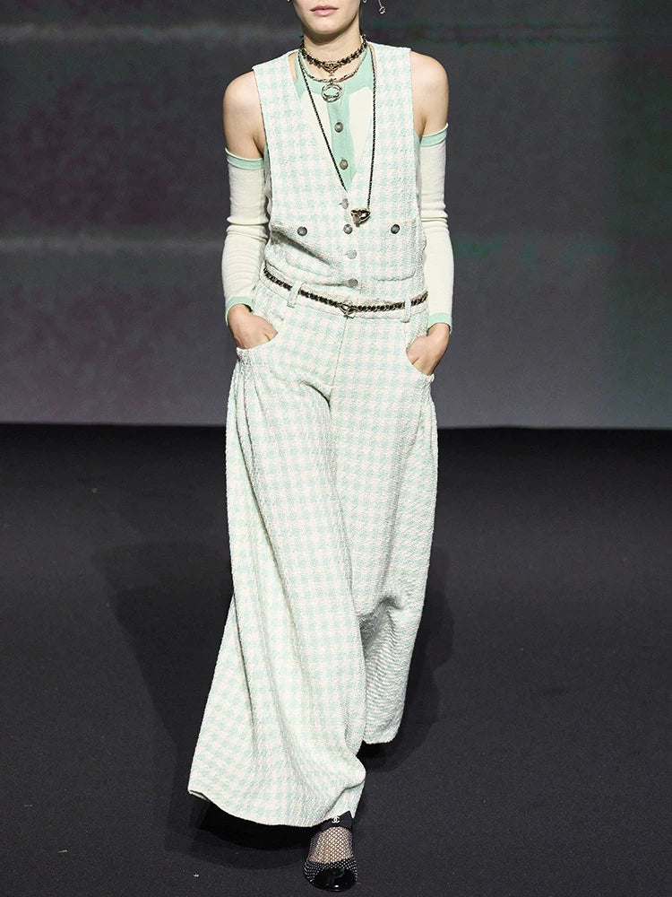 Celebrity temperament jumpsuit women's casual wide-leg trousers fashion style jumpsuit high-end spring and summer new models