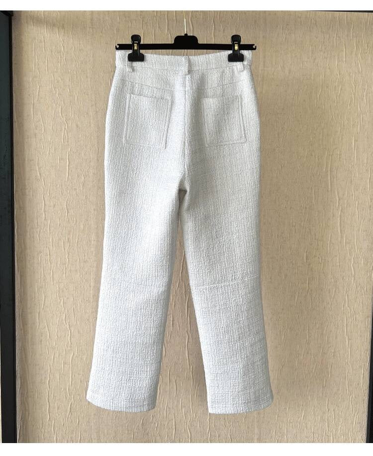 25 New French Style  Suit Jacket Short Pants Dress Socialite Elegant Waist-Cinching Tweed Slimming