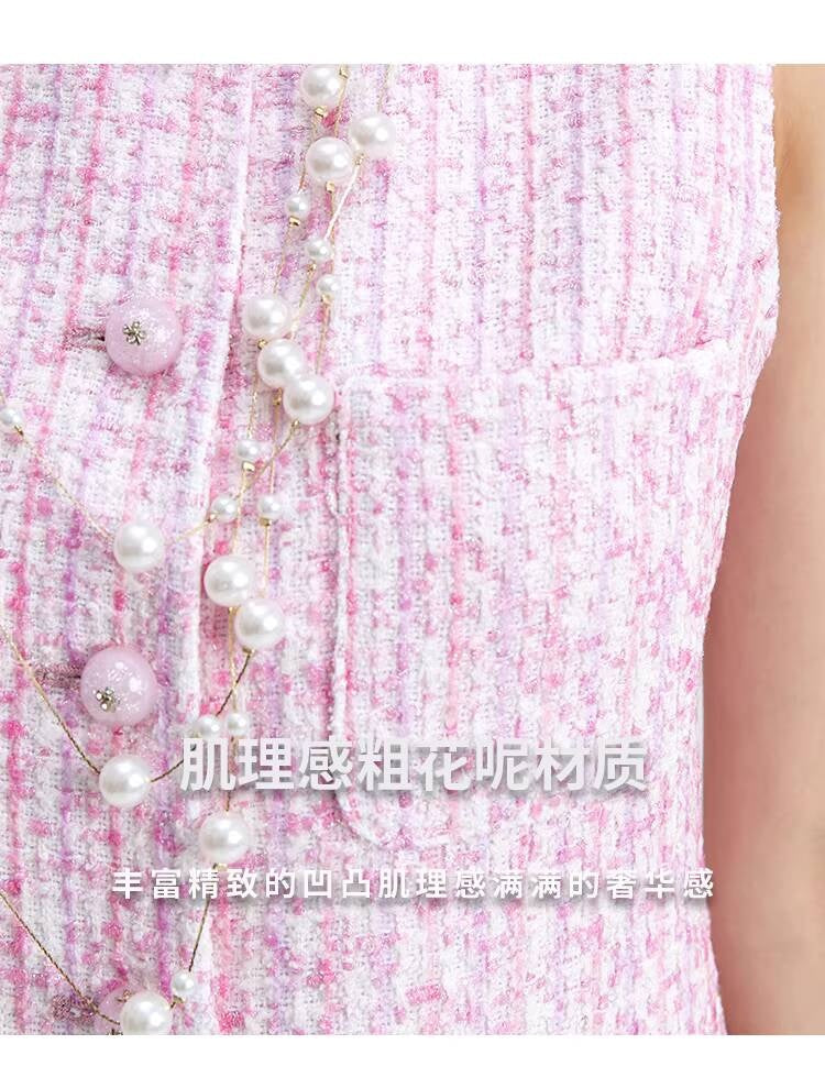 Style Fashionable Trendy High-End Light Luxury Summer Tank Top and Shorts Socialite Elegant Two-Piece Set for Women
