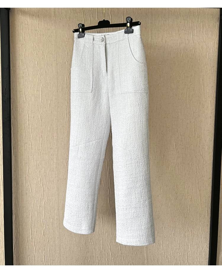 25 New French Style  Suit Jacket Short Pants Dress Socialite Elegant Waist-Cinching Tweed Slimming