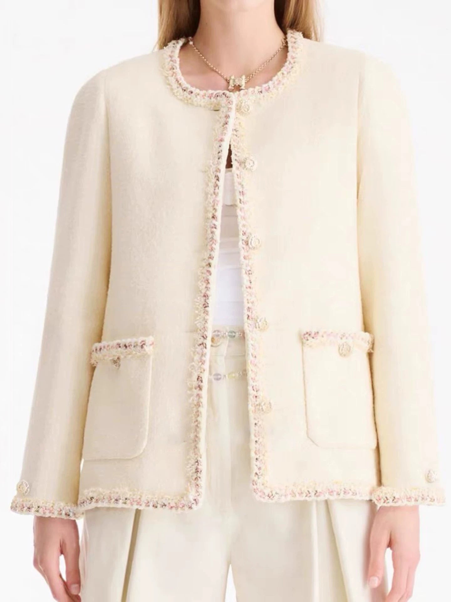 2026 early spring new tweed suit women's daughter feeling gentle and thin jacket skirt two-piece set