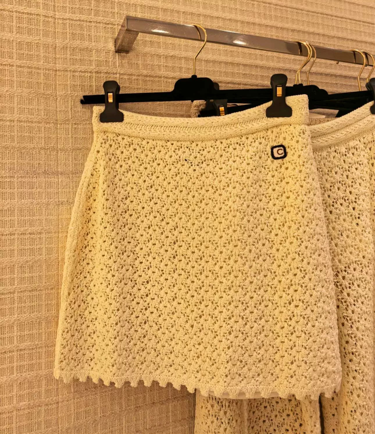 Spring and summer 26ss June, Nanyou 2026 spring and summer new solid color simple lapel hollow short sleeve loose simple versatile knitted sweater top