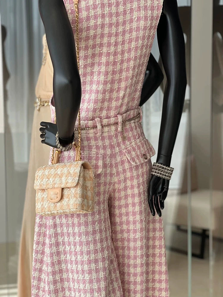 Celebrity temperament jumpsuit women's casual wide-leg trousers fashion style jumpsuit high-end spring and summer new models