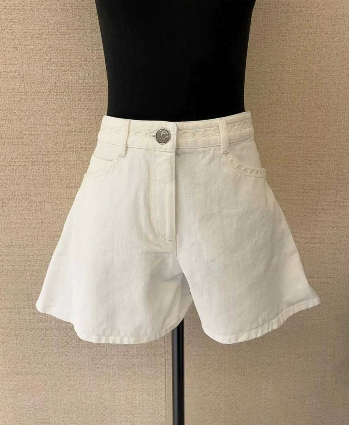 Spring and summer 26ss June, Nanyou 2026 spring and summer new heavy industry three-dimensional piping embroidery straight high waist loose and thin wide-leg jeans
