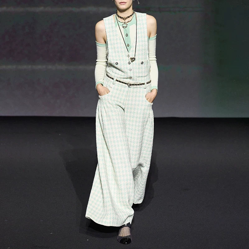 Celebrity temperament jumpsuit women's casual wide-leg trousers fashion style jumpsuit high-end spring and summer new models