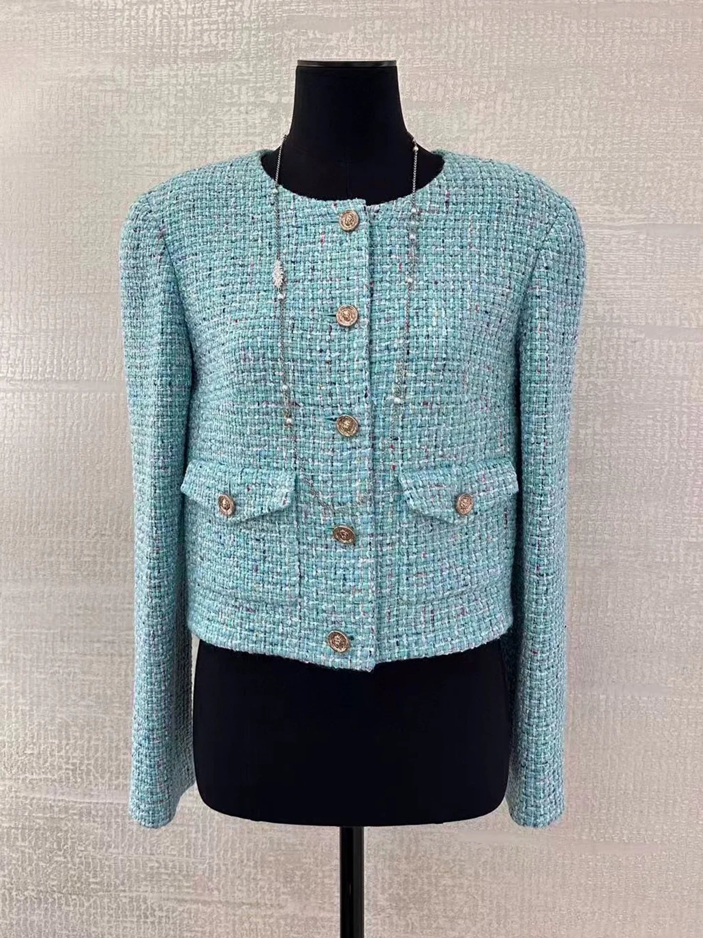 Early autumn new suit women's high-end temperament socialite fashion coat tweed skirt two-piece set